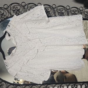 Torrid size 1 white vintage lace top